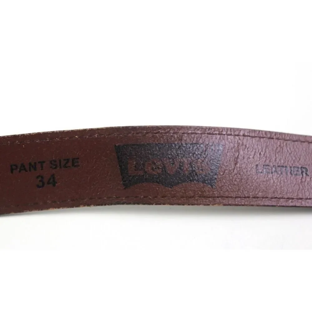 Levi's BROWN REAL LEATHER 1 3/8